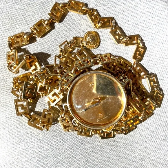 Gianna Versace Greek Key Bondage Collection Chain Medusa Belt - Picture 16 of 16